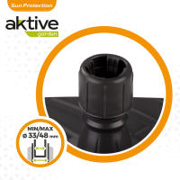 Base para sombrilla cuadrada antracita Ø33-48 mm Aktive - details 4