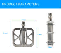 Pedales De Bicicleta RIRO De Aluminio De Aleación Con 3 Rodamientos Antideslizantes Ultraligeros Y Gran Almohadilla Universal Tornillo De 14 Mm Para MTB Y Carretera - details 8