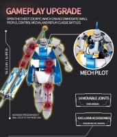 Bloques De Construcción Mecha Manned Sluban Robot Dual Form Joints Móvil Figura Modelo Juguetes Educativos Para Niños Regalo - details 6