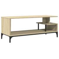 vidaXL Mueble de TV madera de ingeniería acero 102x40x41 cm, Mueble de Salon, Mueble TV, Mueble TV salon, Mesa de TV, Mueble tele - details 0