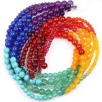 Talismán De Los 7 Chakras Naturales 6mm-8mm Piedra De Cristal Para La Creación De Joyería Pulseras Y Collares 15" - details 2
