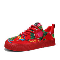 Zapatos Casual Para Hombre Con Diseño Floral Ligeros Y Confortables Plataforma Antideslizante Transpirables Para Caminar Y Correr - details 13