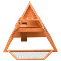 vidaXL Conejera de madera maciza de pino y abeto 152x128x108 cm - details 4