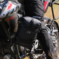 Bolsa De Moto Impermeable 6L Multifuncional Almacenamiento En Marco Lateral Y Tanque Negro Para Motocicleta Barra De Choque - details 11