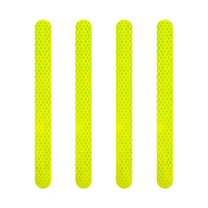 4 piezas Amarillo motorcycle bolsas de tiras de etiqueta retráctil para Bauletti - 1