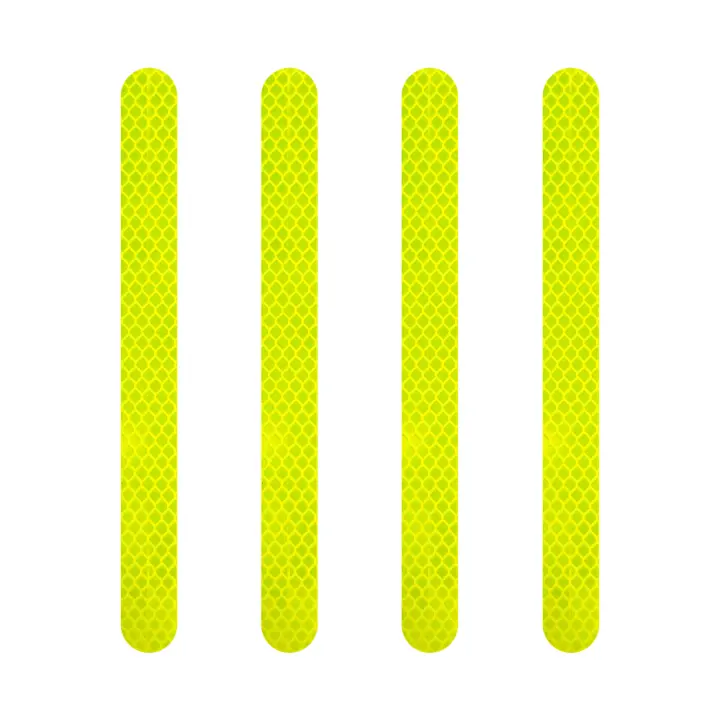 4 piezas Amarillo motorcycle bolsas de tiras de etiqueta retráctil para Bauletti - 1