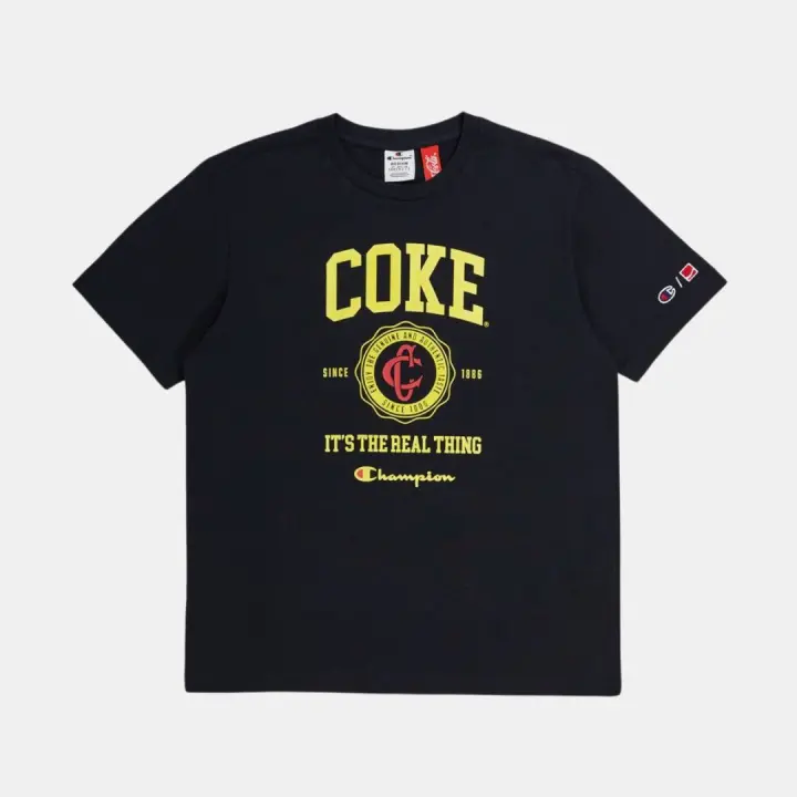Champion x Coca Cola Crew Tee Logo T-Shirt KK001 Black Camisetas Champion 8613194531158 8058132666573 - 1