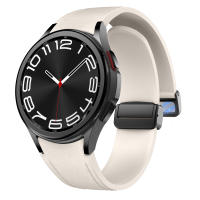 Correa De Cuero Genuino Y Silicona Para Samsung Galaxy Watch 7 6 5 44mm 40mm 20 Bracelet Galaxy Watch 6 4 Classic 47mm 46mm 43mm 42mm Unisex - details 10