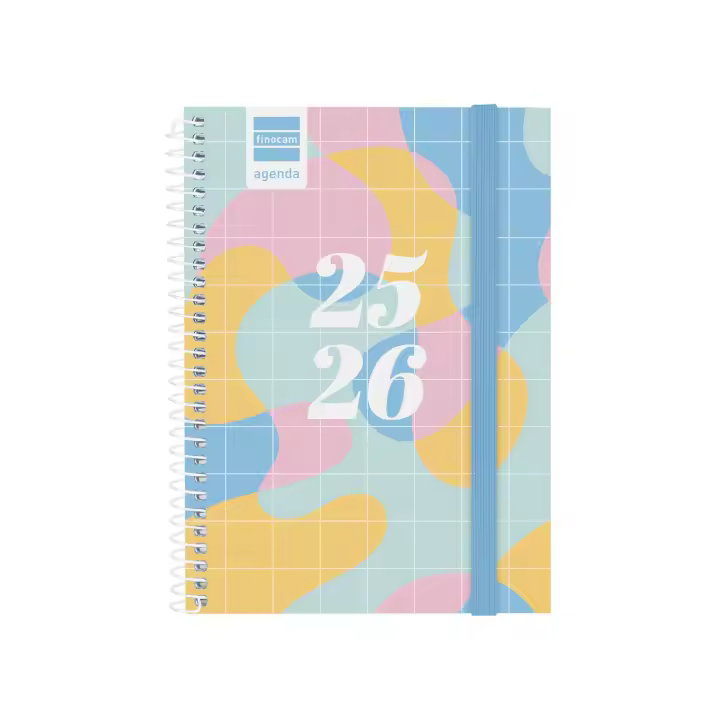 Finocam - Agenda Secundaria Curso 2025 2026 Art Septiembre 2025 - Junio 2026 (curso lectivo) + Julio y Agosto resumidos Euskera - 1