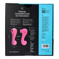VIRGITE DOBLE ESTIMULADOR CLITORIS VIBRADOR APP REMOTE CONTROLLED DUAL AIR STIMULATOR JUGUETES SEXUALES - details 2