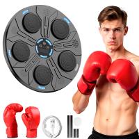 JUPPLIES Kit Maquina de Boxeo Musical para Pared – Kit con Guantes, Luces LED, Bluetooth, Instalación sin Agujeros - details 0