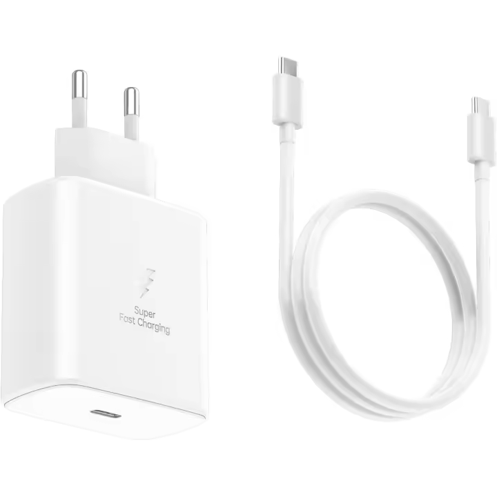 Cargador Rápido USB-C 45W PD 3.0 para Samsung Galaxy S22/S21/S20/Note 10+/Tab S8/S7 - Incluye Cable Tipo C 1m, 3X Más Veloz, PPS y Protecciones Múltiples - 1