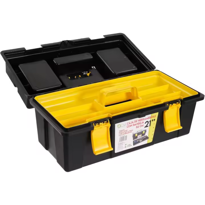 Caja Herramientas Completa con bandeja y con Maletín Profesional (21) - 1