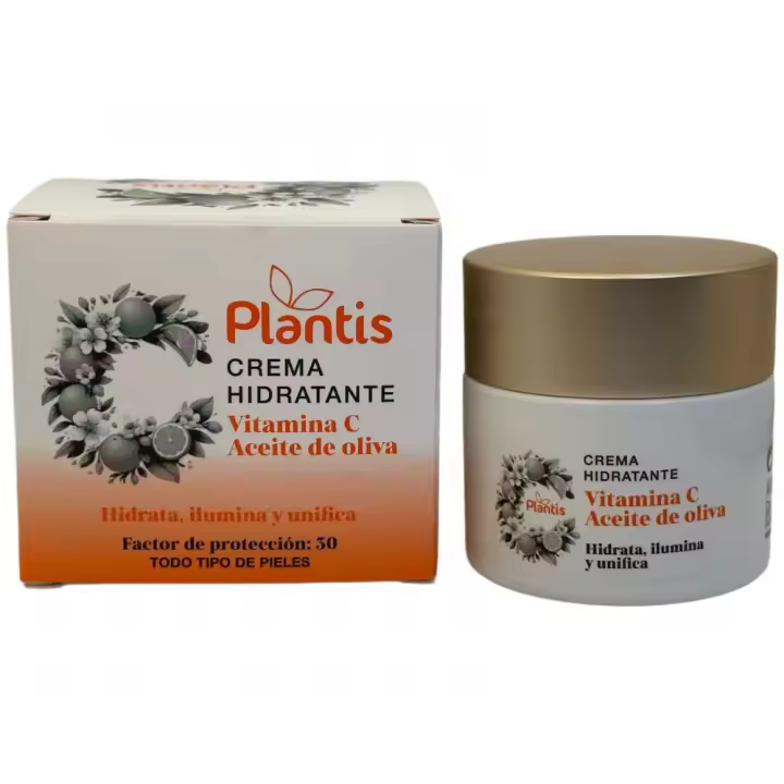 Crema Facial FACIAL HIDRATANTE (VITAMINA C y Aceite de Oliva) de Plantis - 1