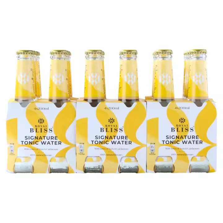 ROYAL BLISS Signature tonic water - Caja 24 unidades cristal 200ml - Tónica premium - 1