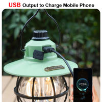 Lámpara De Camping Retro Impermeable Con Iluminación USB Tipo-C Luz De Inspección Portátil Para Pesca Y Exterior Regulable Sin Pasos - details 3