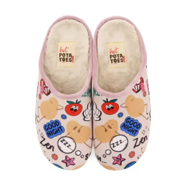 Zapatillas de Estar por Casa Mujer Hot Potatoes - Color Malva - 1