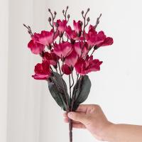 1PC Bouquet De Magnolias Artificiales Para Decoración De Hogar Bodas Navidad Fiestas Fotografía Accesorios Novia - details 7