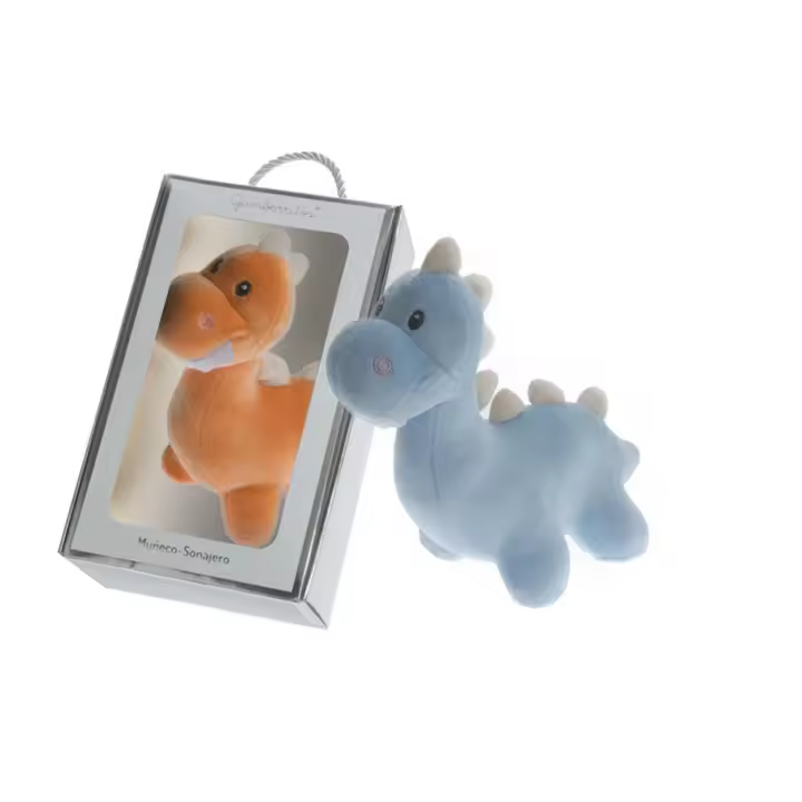 Muñeco Sonajero de Peluche 10905, Color Azul, 100% poliéster, Gamberritos - 1