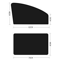 Cortinas De Ventana Para Coche Universal Plegables Protección Solar Magnética Accesorios De Auto Para Verano Cubierta Para Frontal Y Trasero - details 5