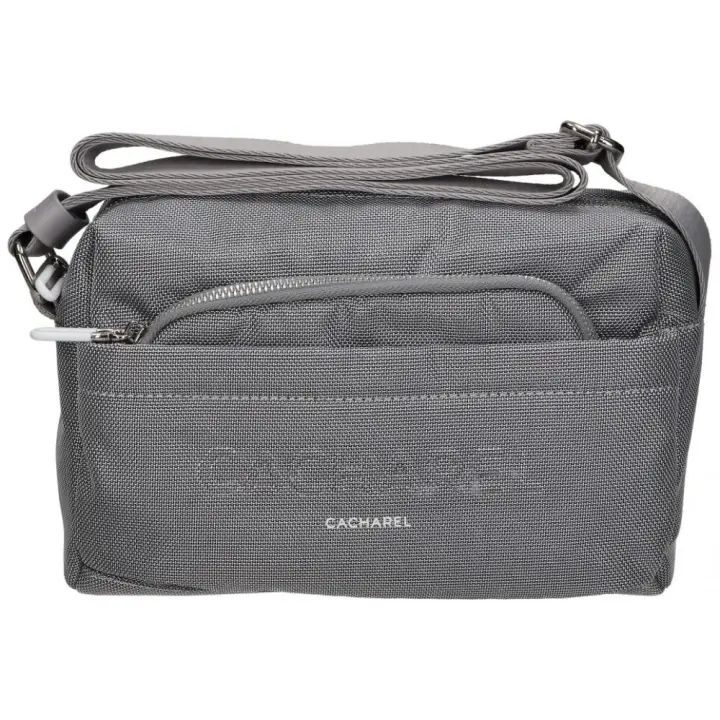 CACHAREL | Bolso Bandolera Cacharel para Mujer – Bolso Mediano en Color Gris Perla – Cierre de Cremallera – Estilo Casual – Bandolera Ajustable – Varios Compartimentos – Modelo CK251066 - 1