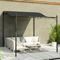 Cenador pérgola con Techo, Cenador impermeable, Cenador de Jardín Independiente Cenador de patio Protección solar aprox. 2,5x3x2,5 m Gris oscuro - details 2