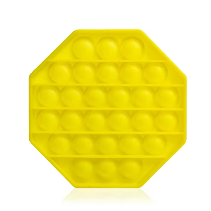 DAM. Pop Bubble juguete sensitivo desestresante, burbujas de silicona para apretar y pulsar. Diseño octogonal. 13x2x13cm. - 1