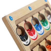 Juego De Mesa Magnético Para Niños Tablero De Colores De Conteo Juguetes Educativos Montessori Madera Juego De Labyritmo - details 14