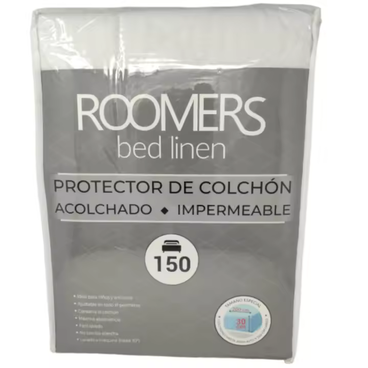Cubrecolchón Acolchado Impermeable Roomers Kimbatex Textil Hogar Tienda - 1