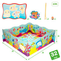 Juego de pesca magnética Montessori Lisciani con animales de madera, 32 piezas - details 5