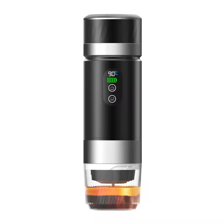 Cafetera Portátil Cápsula de Espresso 3 en 1, Cafetera Multicápsulas con Autocalentamiento de 2 a 6 Minutos, para Cápsulas Pequeñas o Grandes y Café Molido, Cafetera Portátil para Oficina y Hogar-cecodadi - 1