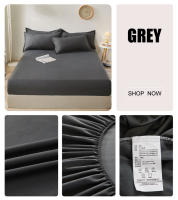Sábana Ajustable De Color Sólido Protección De Muelles Para Cama Individual Doble Reina 100% Algodón 200TC Funda De Sábanas Con Banda Elástica - details 7