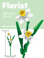 Juguetes De Ensamblaje Para Niños Bloques De Construcción De Flores Falsas Arreglo Floral Decoraciones Y Regalos De Festividades Para Niños Edad Recomendada 6-12 Años Material ABS Plástico Unisex - details 9