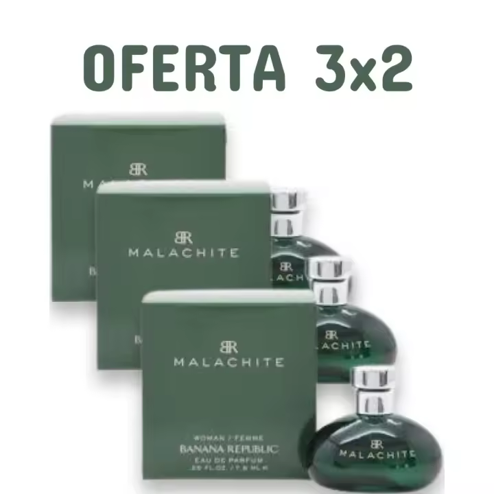 OFERTA 3 X 2  MALACHITE BY BANANA REPUBLIC WOMAN Eau de Parfum 7,5  ml x 3 unidades - 1