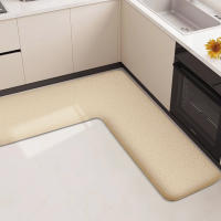 Alfombra De Cocina En Forma De L De Tamaño Grande Color Sólido Antideslizante Absorbente Para Restaurante Y Baño Material De Poliéster 100% - details 9