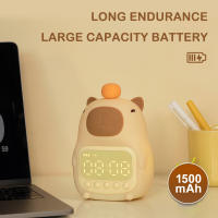 Lámpara Nocturna Para Niños De Silicona Capybara Cartoon USB Recargable Con Temporizador Y Regulación De Brillo Luces De Noche Decorativas Para Habitación - details 23