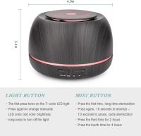 300ml difusor de aceite esencial, TAIGUSAT Aroma difusor humidificador de niebla de aire, nebulizador de aroma eléctrico con 14 luces de Color LED y cable USB C - details 0