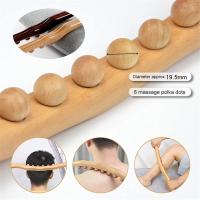 Palo De Madera GuaSha Para Masaje Terapéutico En Espalda Hombros Cuello Cintura Anti Celulitis Quemagrasa Meridiano Herramienta De Delgazamiento Corporal De Bajo Contenido De Químicos Peligrosos - details 3