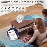 Ventilador silencioso superpotente, ventilador de escritorio recargable por USB, batería de 4000 mAh, rotación de 120° - details 3