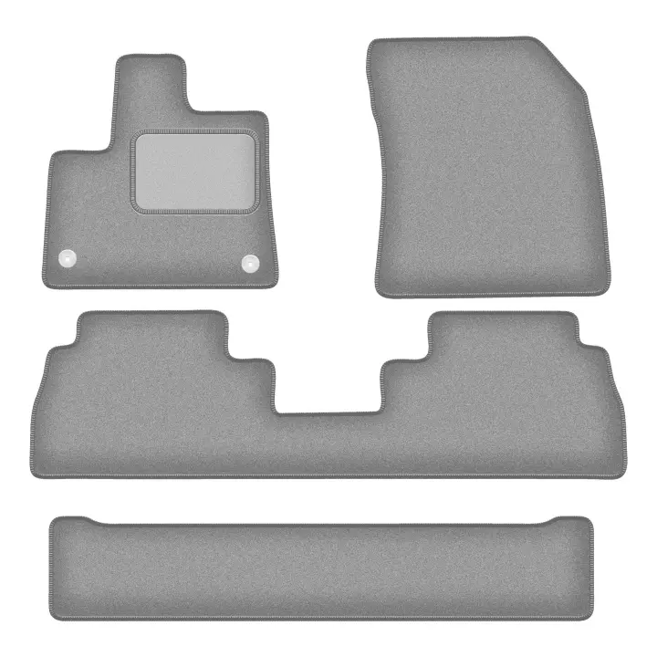 Alfombrillas de coche gris ceniza para: Opel Combo E 7 plazas (2018-) - 1