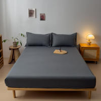 Juego De Sábanas De Algodón 3 Piezas Con Fundas Para Almohadas Suaves Y Transpirable Cubierta De Mátress Para Cama - details 0