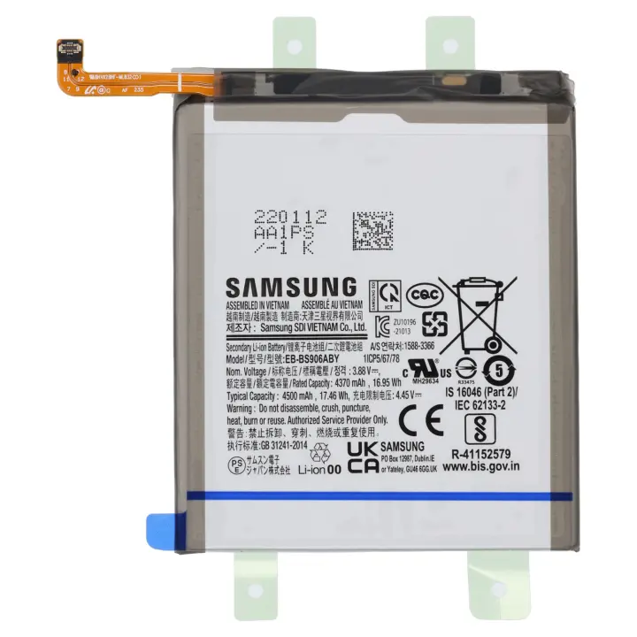 Batería Original Samsung EB-BS906ABY para Samsung Galaxy S22 Plus  5G - Capacidad 4500 Mah - Service Pack - 1