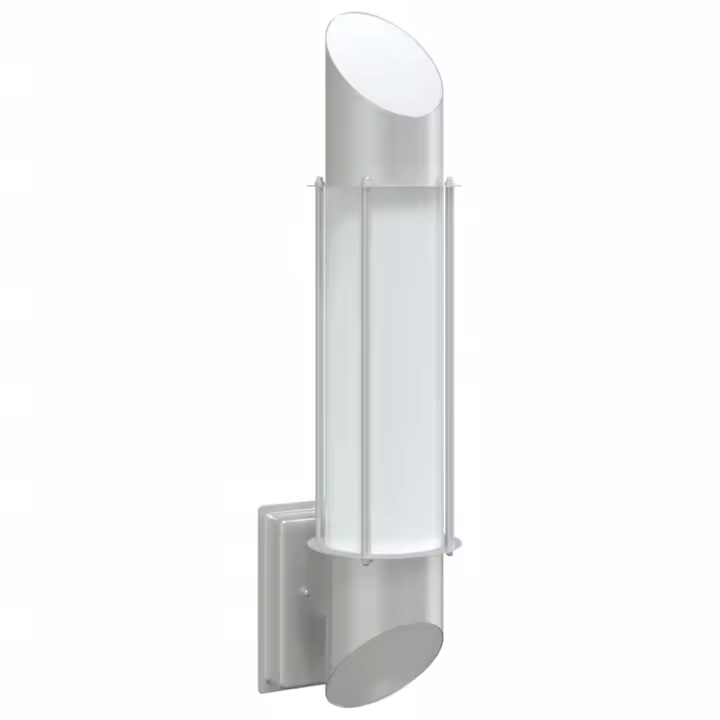 vidaXL Aplique de exterior de acero inoxidable luz de pared exterior Color Negro,  Plateado, y mas - 1