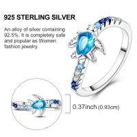 Anillo De Lujo Pandach 925 Plata Con Piedra CZ Colorida Y Flor Redonda Para Mujer Joyería De Boda Y Compromiso Regalo - details 18