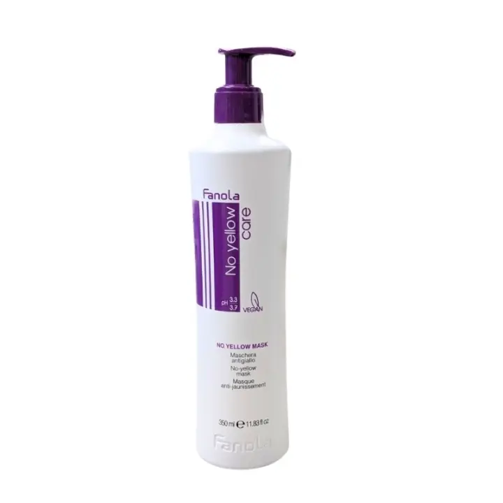 Fanola Mascarilla No Yellow para Cabello Gris, Neutraliza Tonos Amarillos y Aporta Hidratación y Brillo - 1