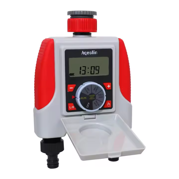 Controlador De Riego Automático Dual Impermeable Timer Digital Válvula Solenoides Para Jardín Sistema De Timer De Riego Con Dos Salidas - 1