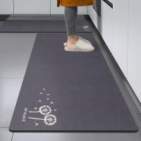 Carpetas De Cocina Y Entrada De Cristal Simple Antideslizante Y Resistente Al Aceite Absorbente Para Baño Y Puerta Moderno Estilo Poliéster 100% - details 3