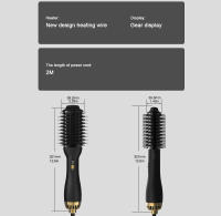LISAPRO One-Step Hot Air Brush Volumizer plus 2.0 Secador De Pelo Y Estilizador Negro Dorado Rizador De Cabello Con Cepillo - details 8