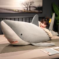 Juguete De Peluche Tiburón Gigante 60-130cm Almohada De Animal De Mar Regalo De Cumpleaños Para Niños Y Bebés Material Coton PP - details 10