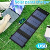 Panel Solar Plegable USB Portátil Y Flexible 5V Impermeable Para Cargador De Batería Móvil Pieza Individual - details 1